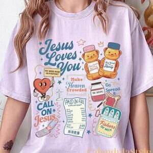 Jesus Loves You Shirt, Christian Easter T-Shirt, Christian Easter Gift